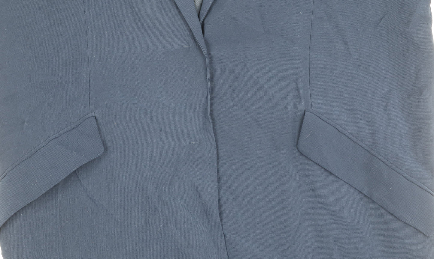 Mango Women's Blue Blazer M, Mid-Length Casual Jacket