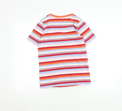 Marks & Spencer Women's Multicoloured Striped T-Shirt