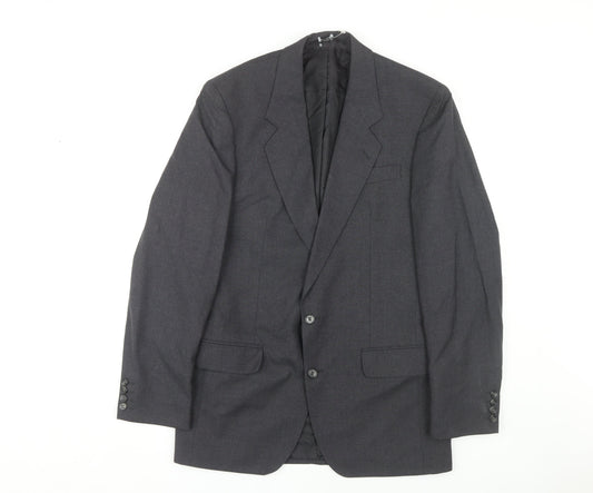 Centaur Men's Grey Blazer, Size 38L Wool, Formal Wear