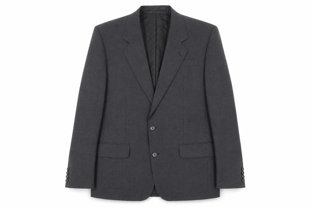 Centaur Men's Grey Blazer, Size 38L Wool, Formal Wear