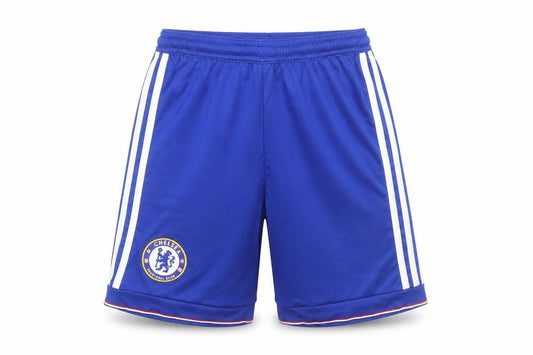Front view of Adidas boys’ blue athletic shorts 11-12 years football