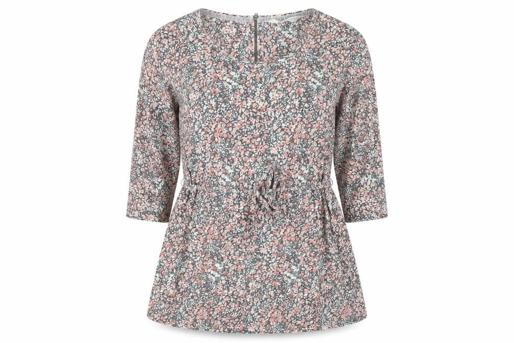 Fat Face Women's Pink Floral Belted Top Size 10