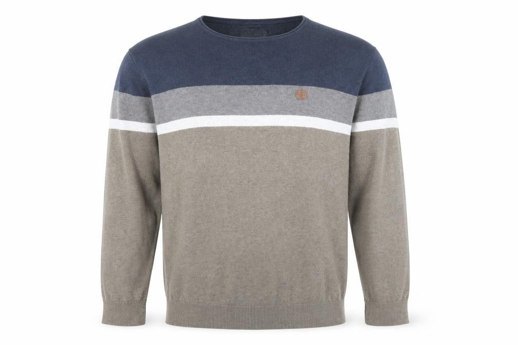 Springfield Men's Blue Beige XL Pullover Jumper