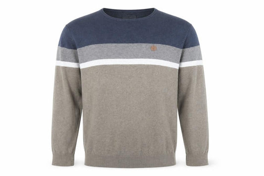Springfield Men's Blue Beige XL Pullover Jumper