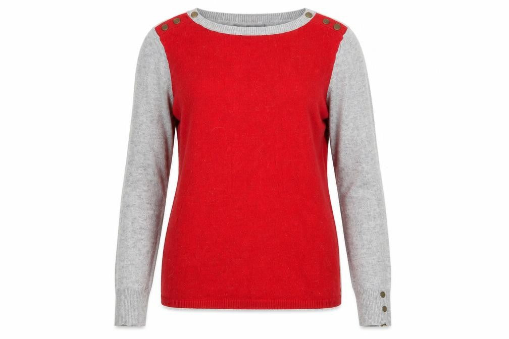 Laura Ashley Women's Red Pullover Jumper Size 8