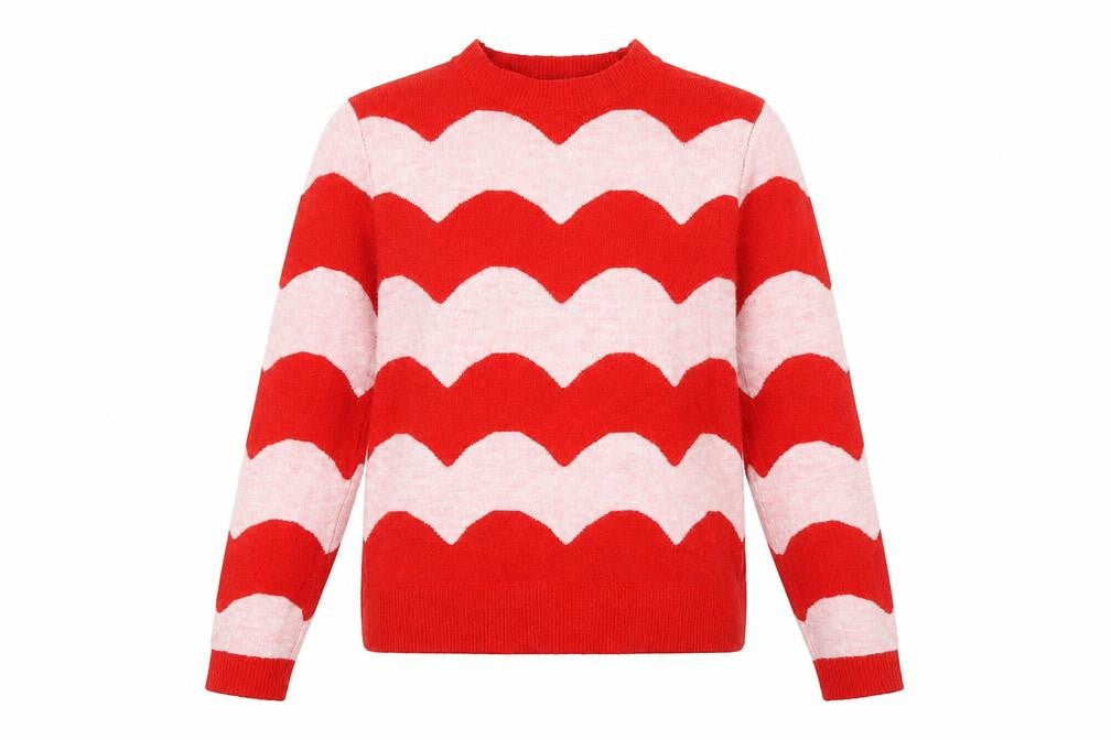 Red Herring Women's Red High Neck Jumper Size 12