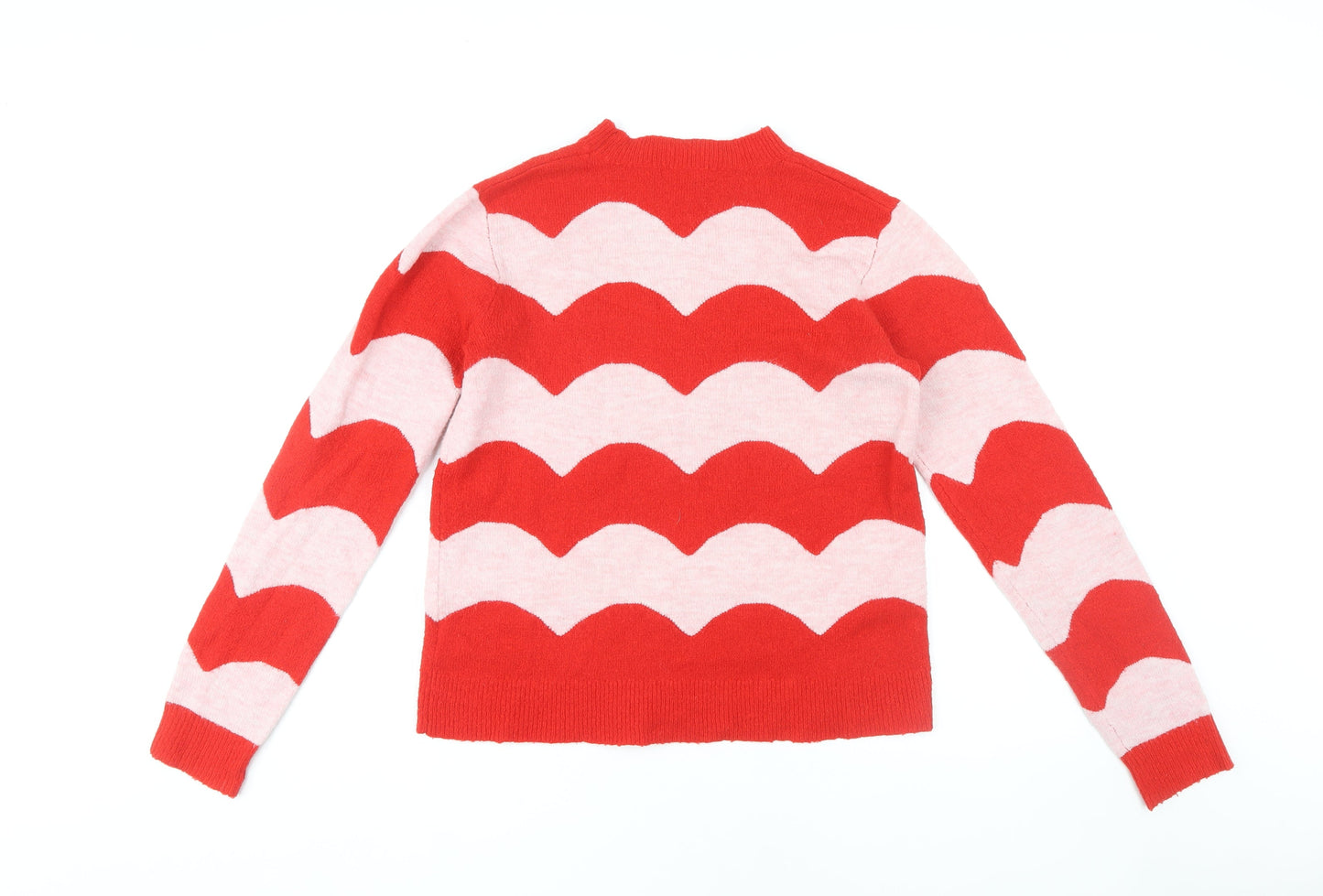 Red Herring Women's Red High Neck Jumper Size 12