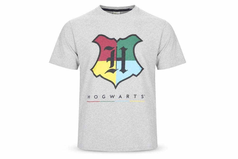 Harry Potter Men's Grey Hogwarts M T-Shirt