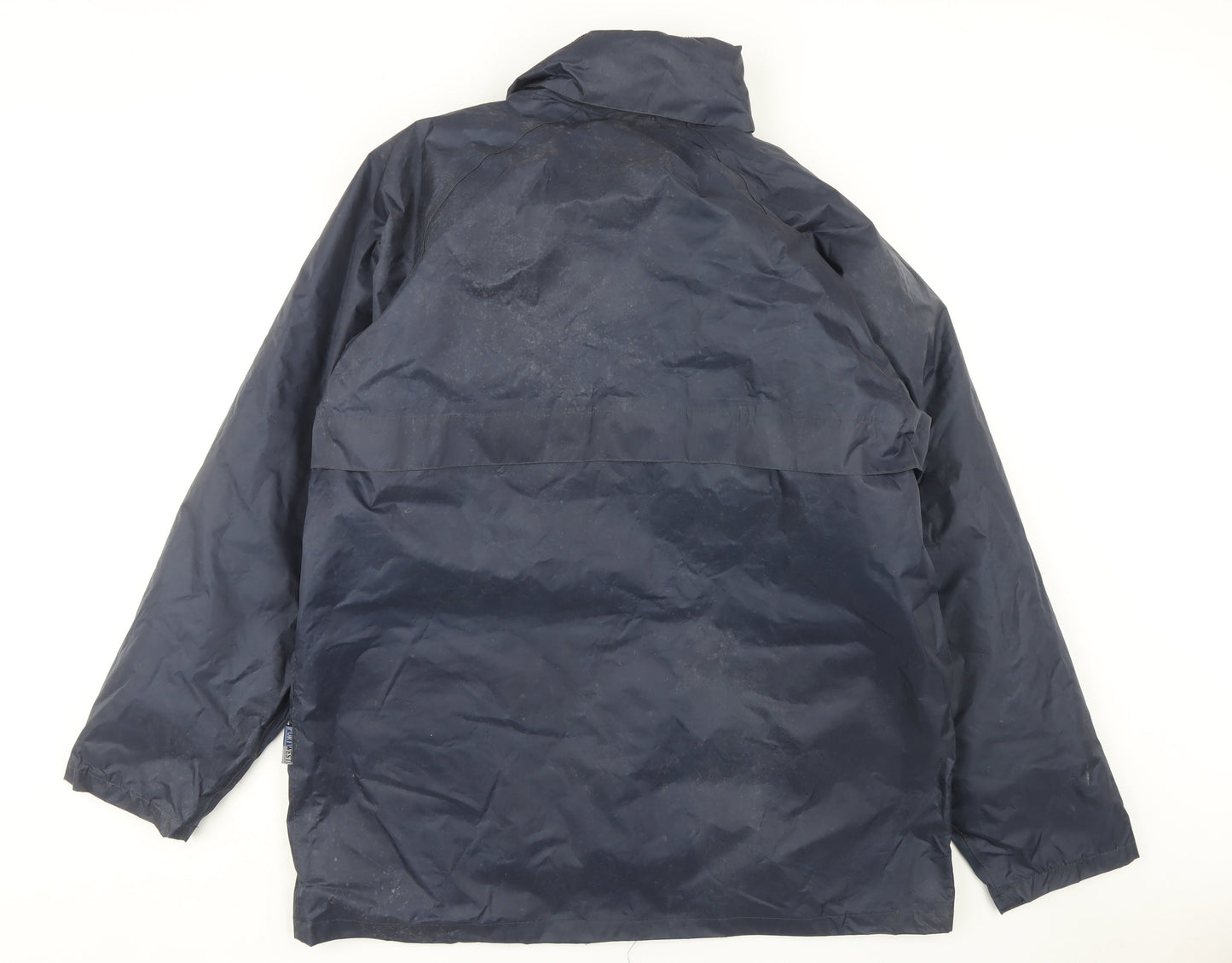 Portwest Men's Blue Rain Coat Jacket Size L