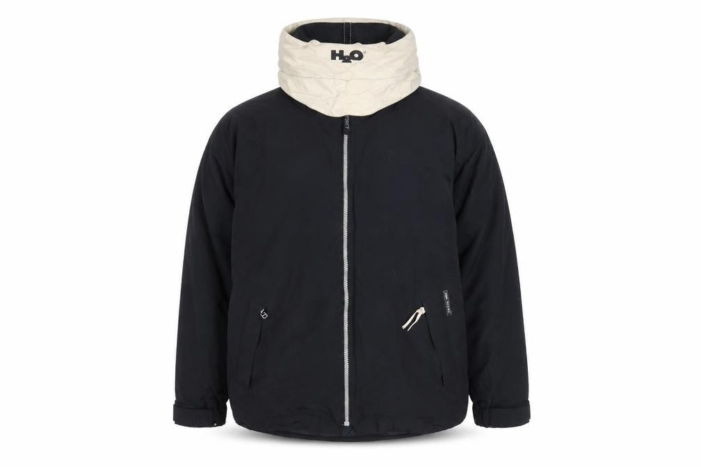 H2O Unisex Black Nylon Puffer Jacket M Waterproof