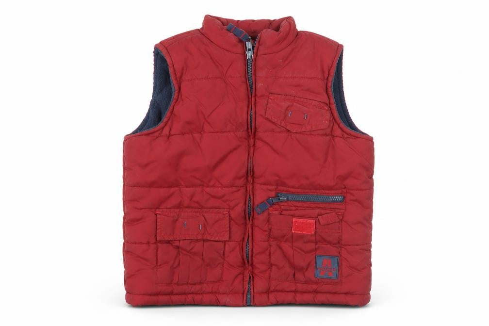 Rebel Active Boys Red Bodywarmer 2-3 Years Sleeveless Jacket