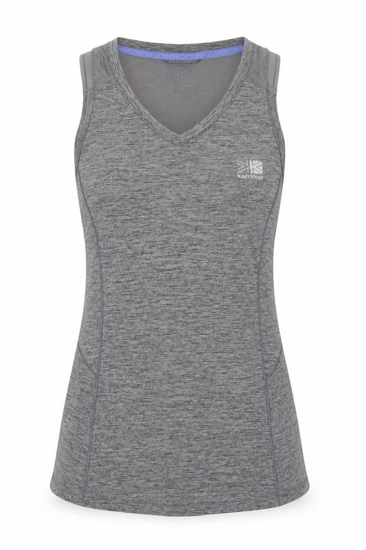 Karrimor Women's Grey Athletic Tank - Size 8, Breathable & Lightweight