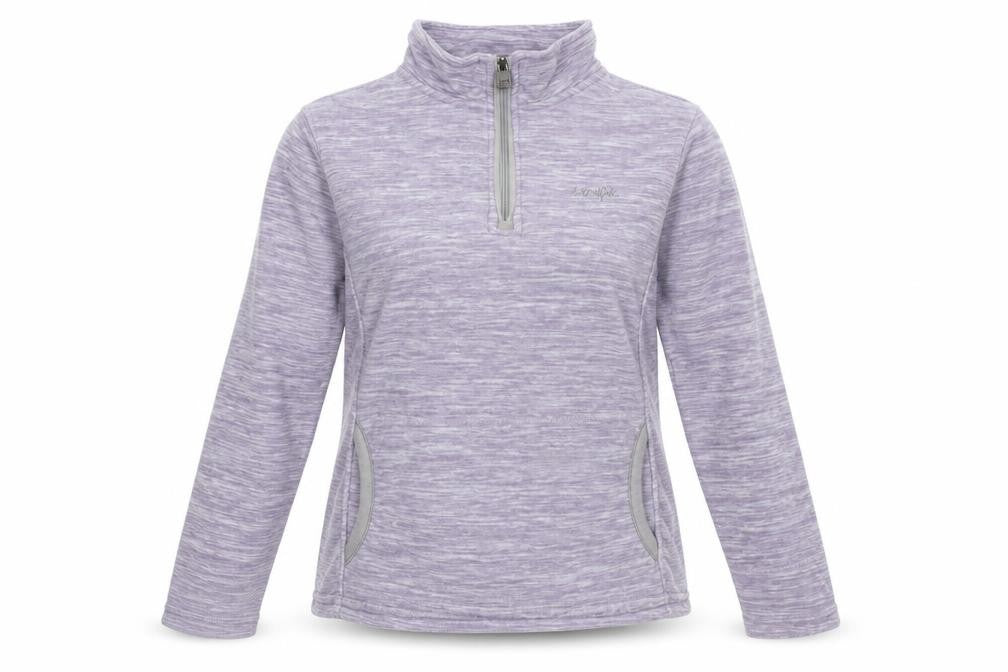 Weird Fish Women's Purple High Neck Pullover Sweatshirt
