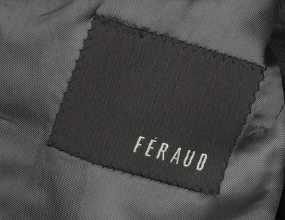 Feraud Men's Black Wool Striped Blazer Size 42