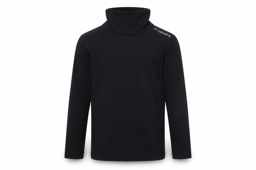 Technical TCZ-Cotton Boys Black Mock Neck Pullover Top 11-12 Years