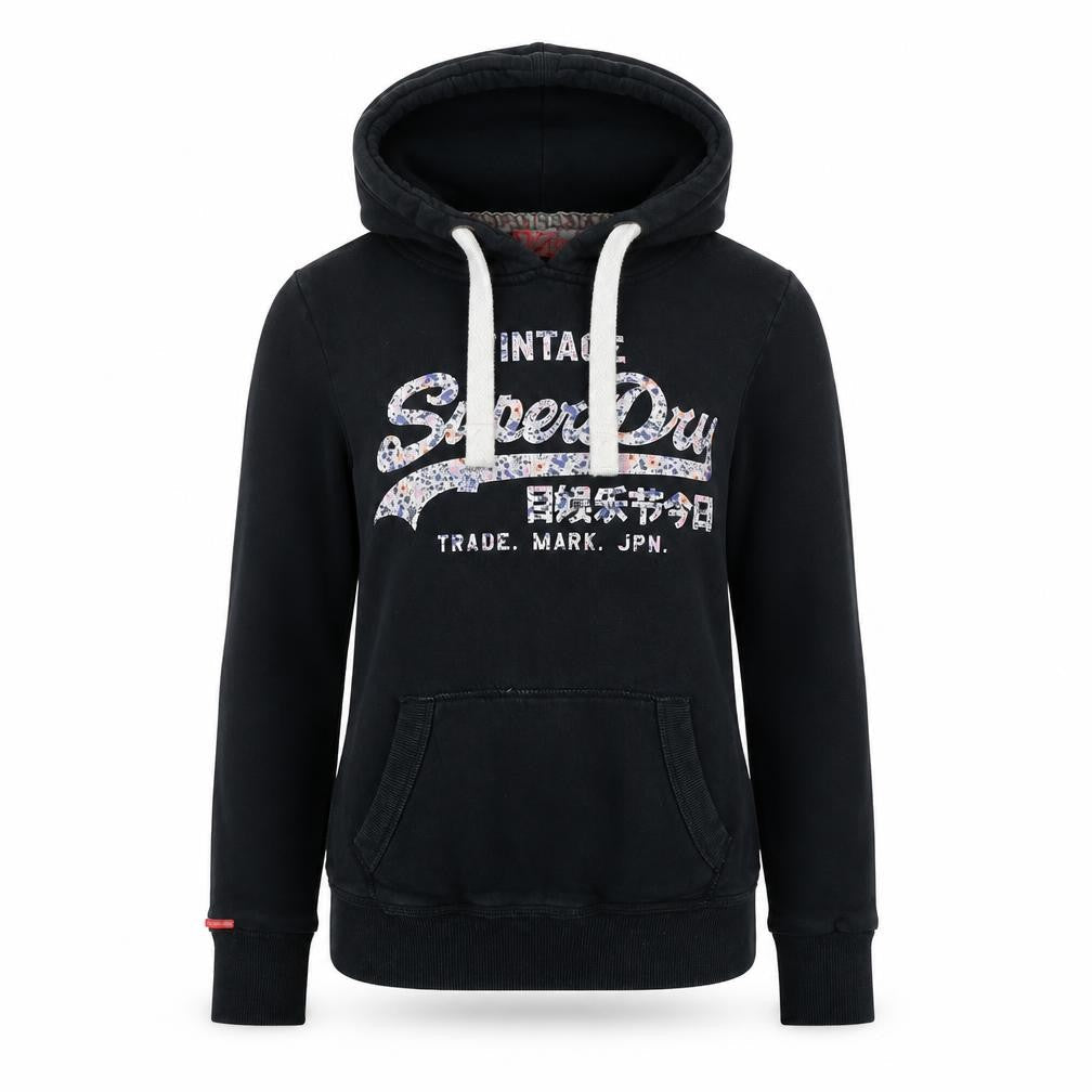 Superdry Women's XS Black Pullover Hoodie