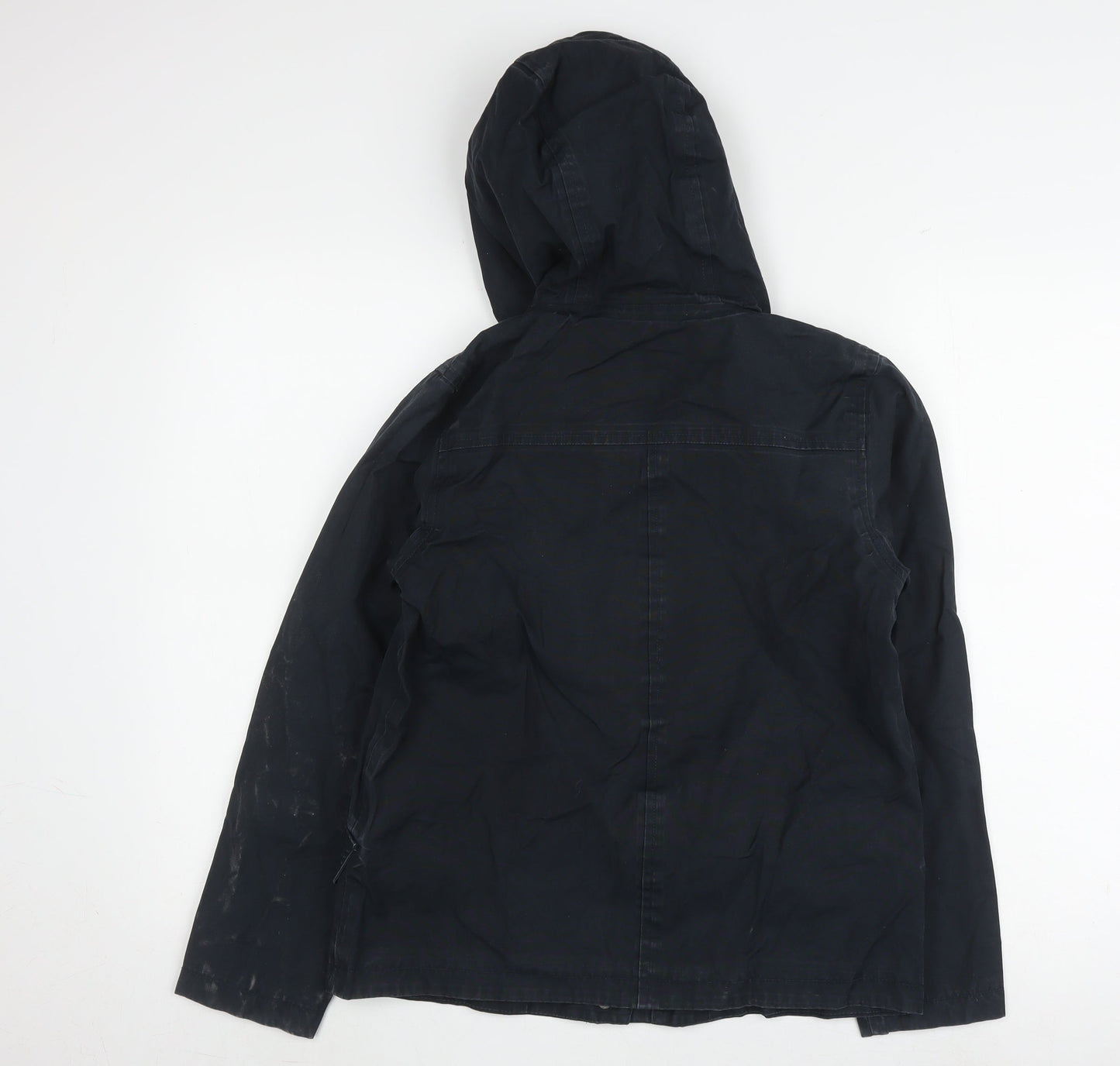 Seasalt Women’s Blue Hooded Duffle Jacket Size 8