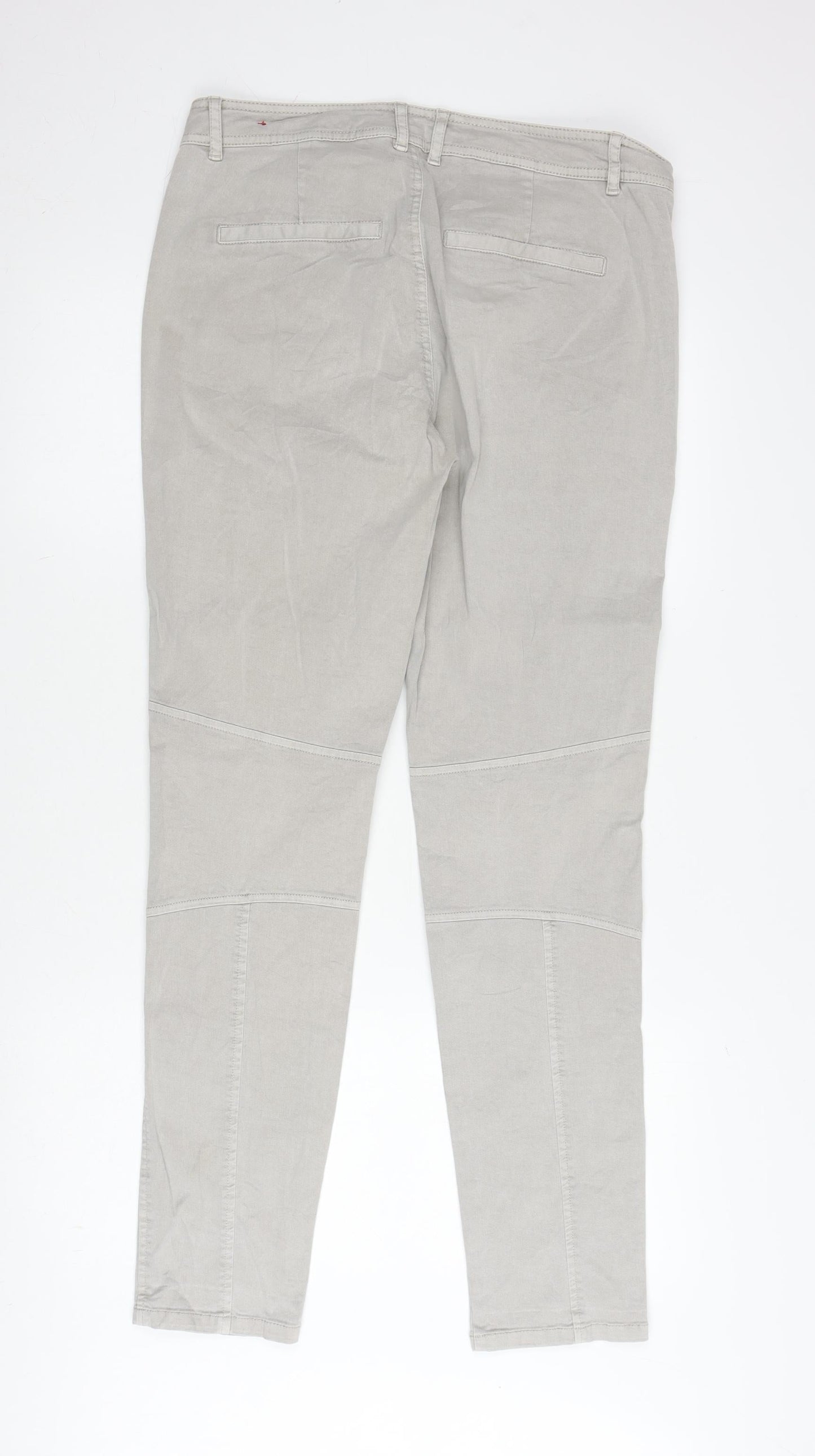s.Oliver Women's Beige Straight Jeans, UK 14