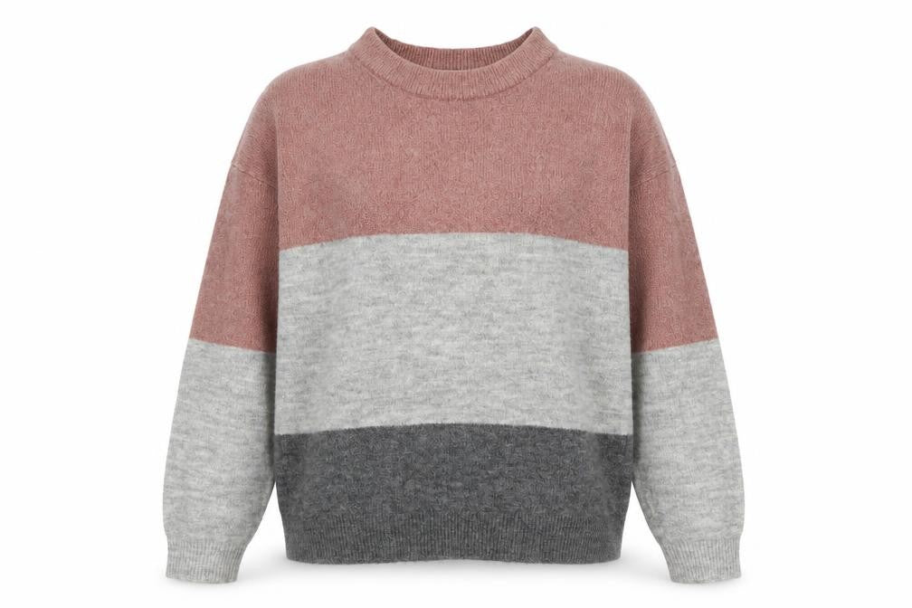 Jacqueline de Yong Women's Multicoloured Striped Jumper