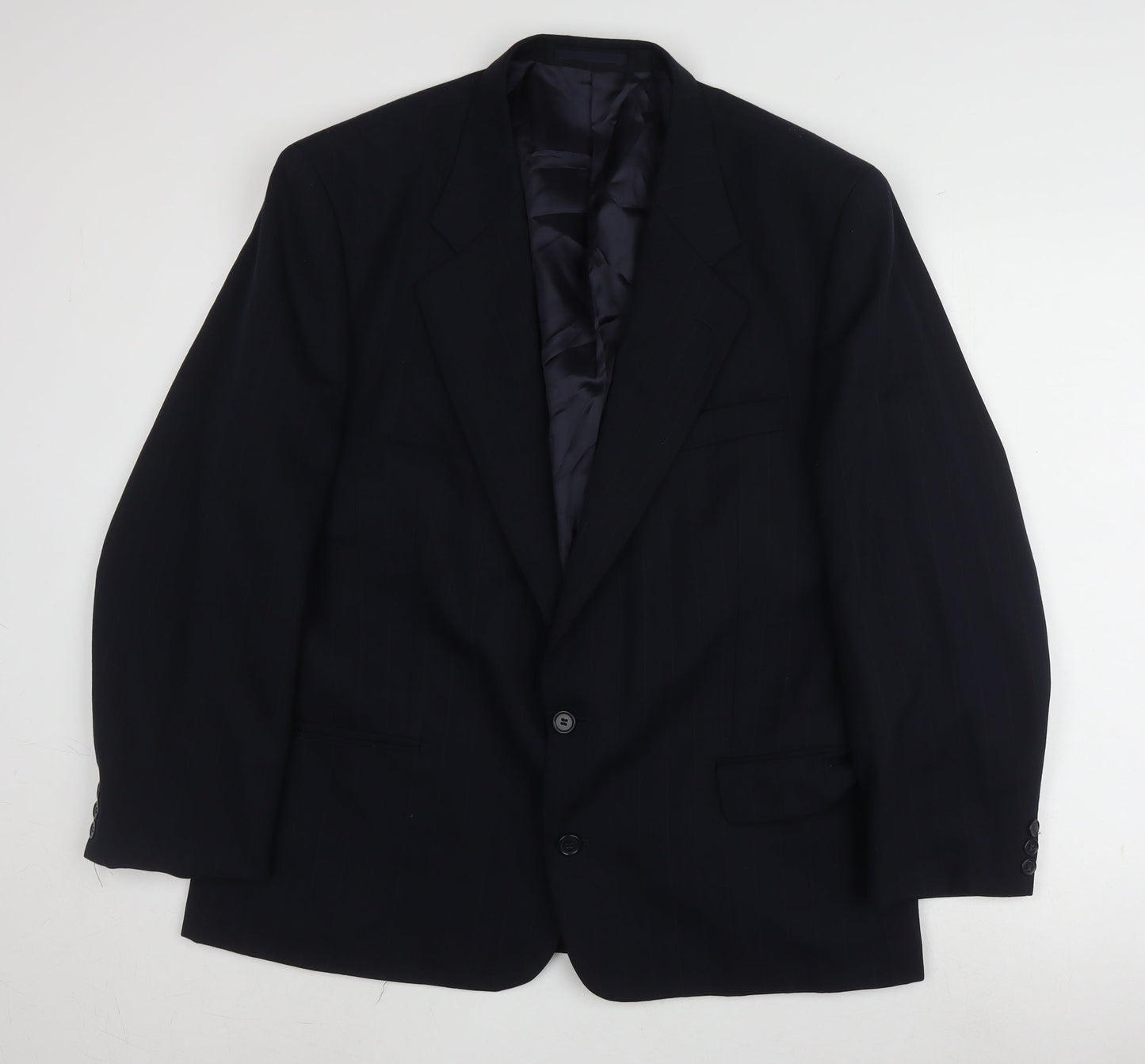Brook Taverner Men's Blue Striped Blazer 44 Regular