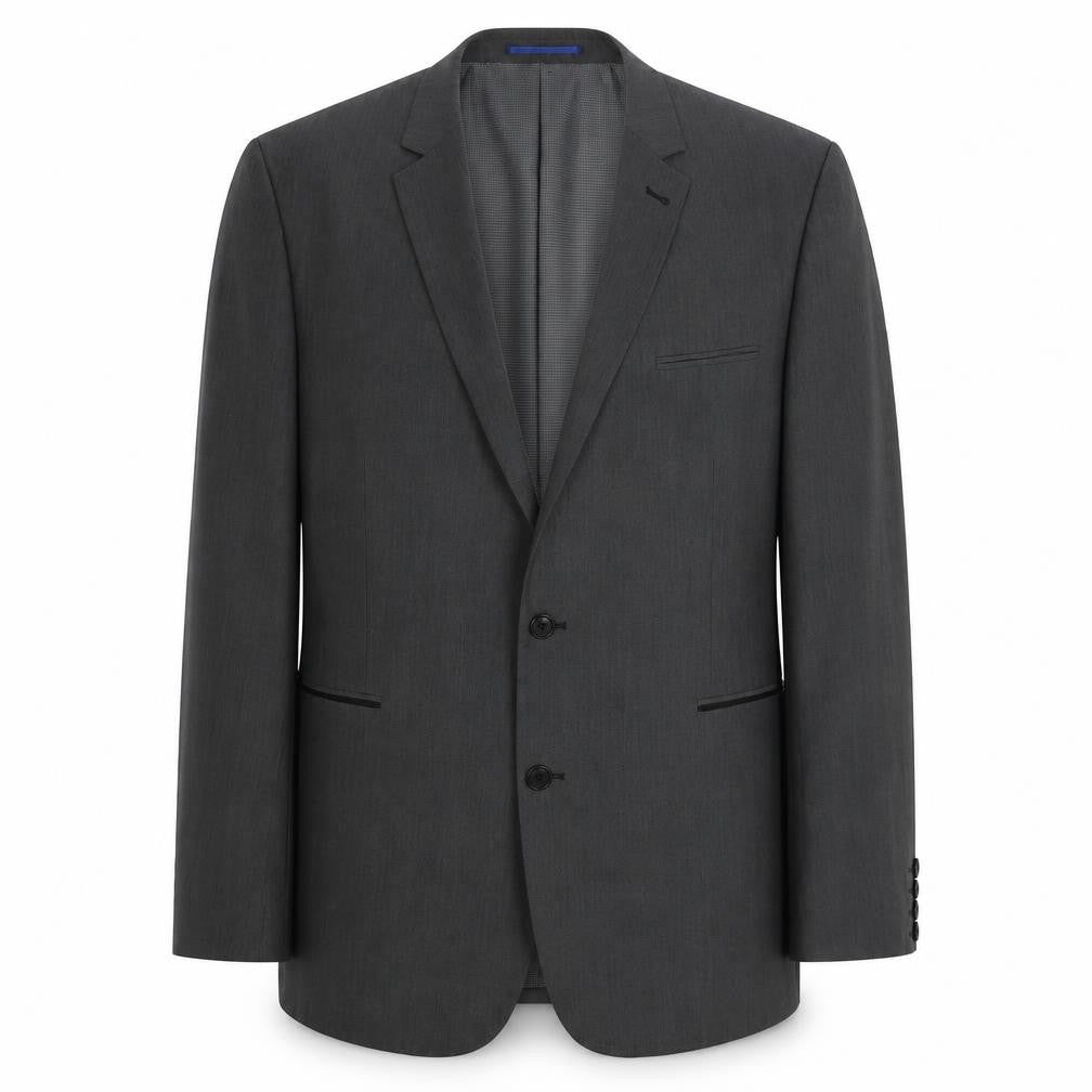 Jones Men's Grey Blazer 46 Regular Notch Lapel