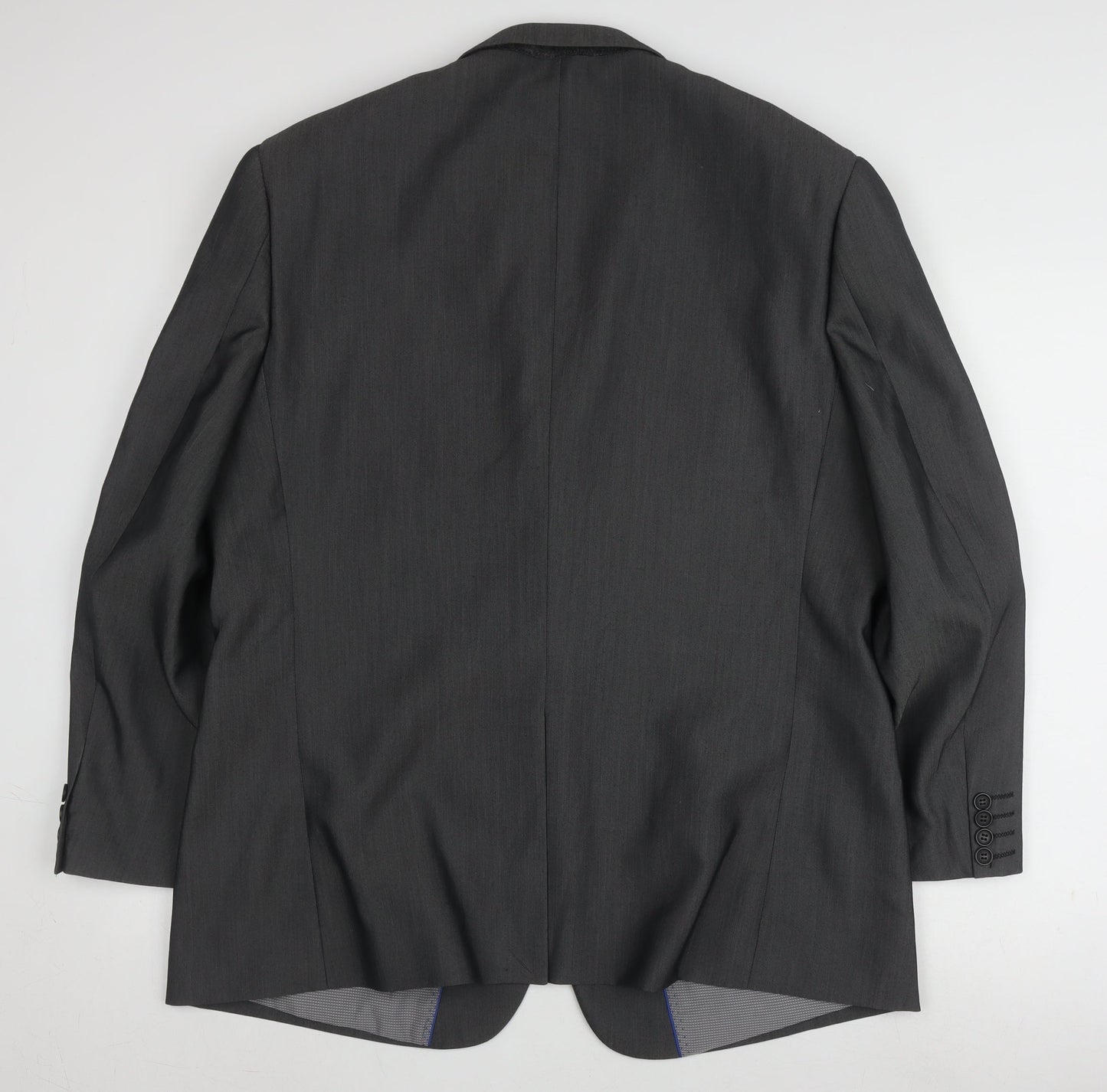 Jones Men's Grey Blazer 46 Regular Notch Lapel
