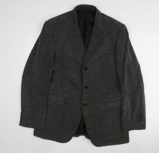 Marks and Spencer Men's Grey Blazer, Size 44R, Formal Style