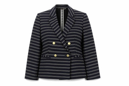 Next Women's Navy Striped Blazer Size 10