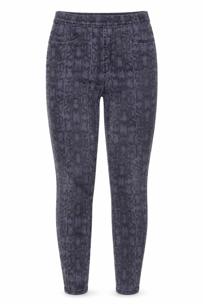 Marks & Spencer Blue Animal Print Jegging - Size 10