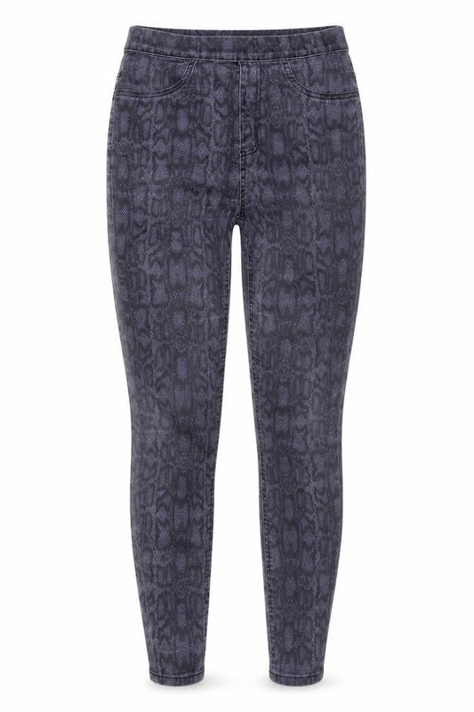 Marks & Spencer Blue Animal Print Jegging - Size 10