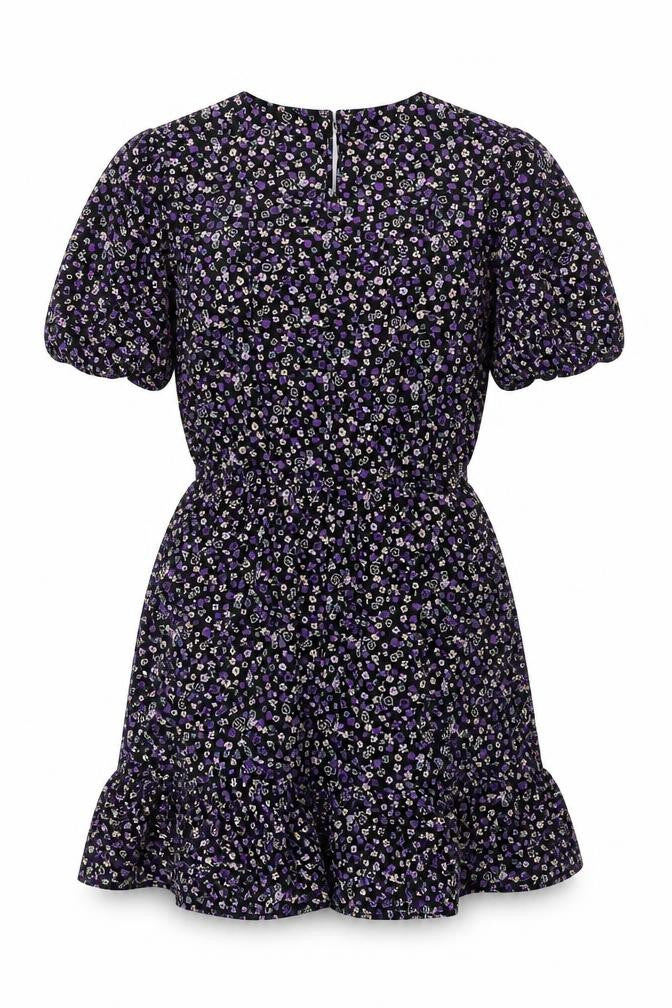 New Look Girls Multicoloured Fit & Flare Floral Dress Size L