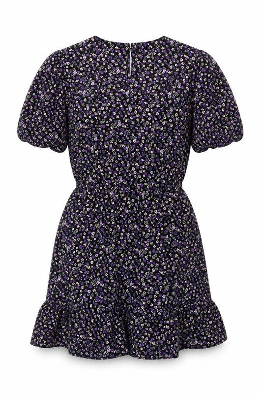 New Look Girls Multicoloured Fit & Flare Floral Dress Size L