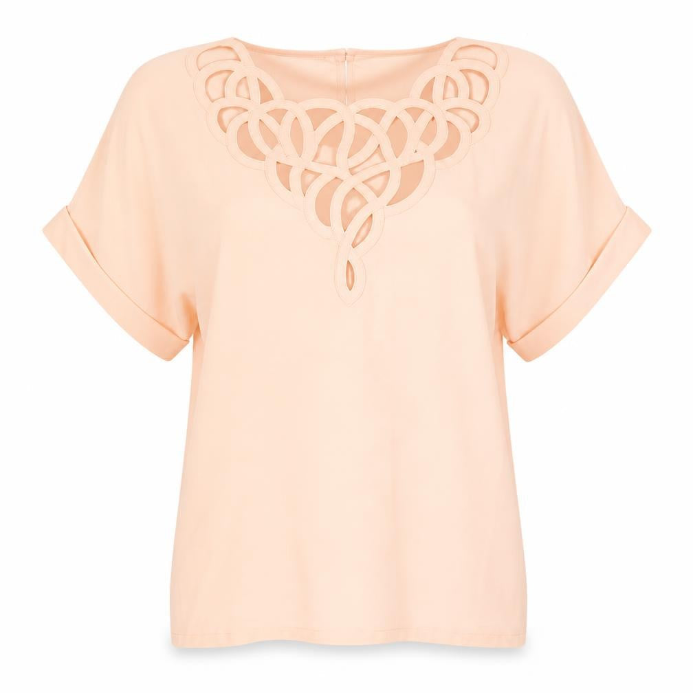 Louis Féraud Women's Beige Blouse Size 12