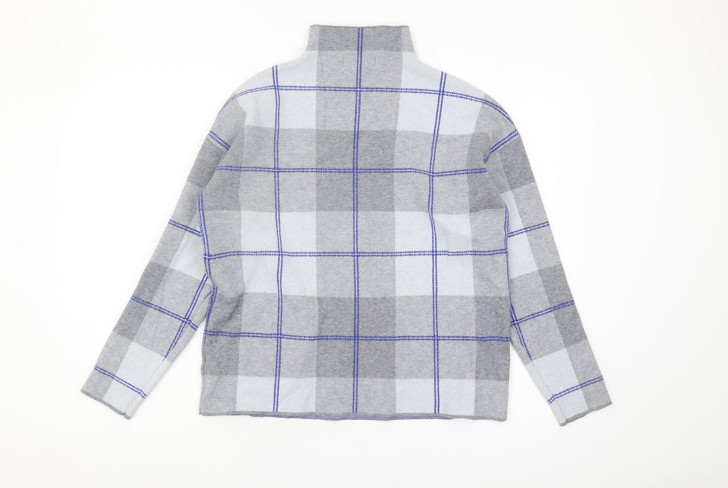 Rachel Zoe Women's Grey Plaid Pullover Jumper - M