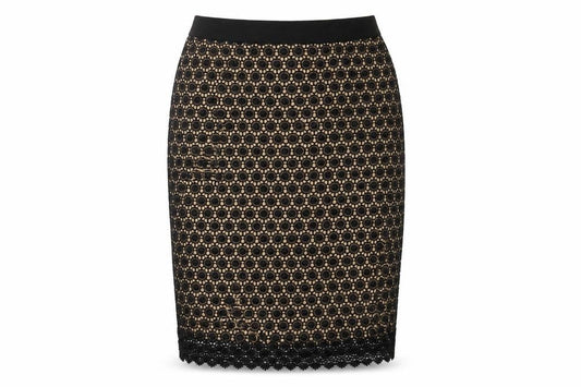 Marks & Spencer Women's Black Lace Pencil Skirt Size 16