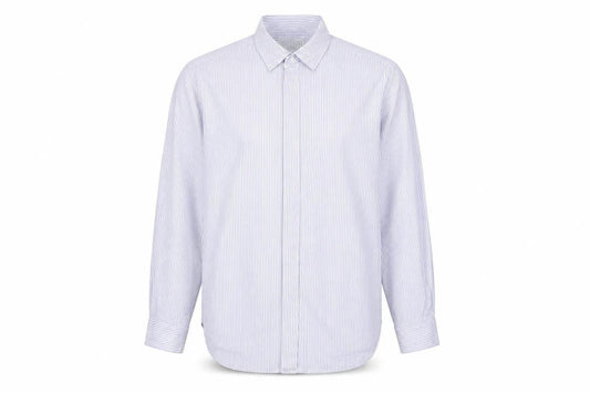 The Oxford Shirt Co. Men's Blue Striped 16 Shirt