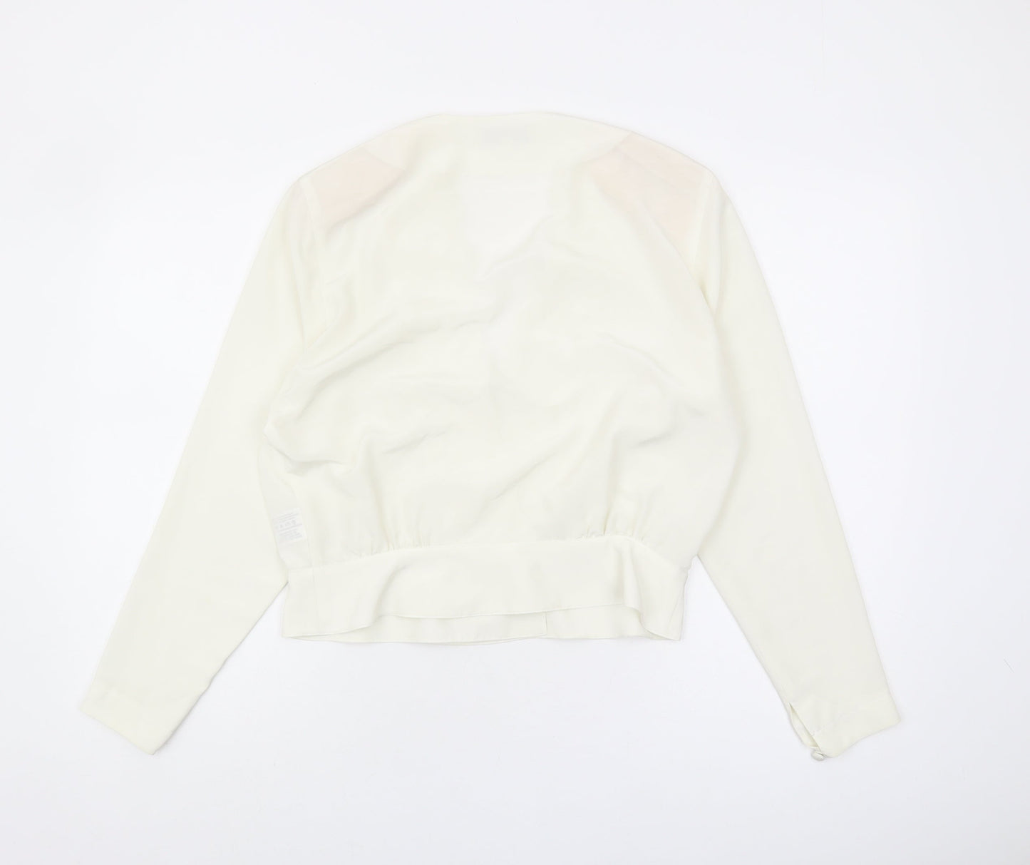 Windsmoor Women's Ivory Blouse Size 12 Long Sleeve