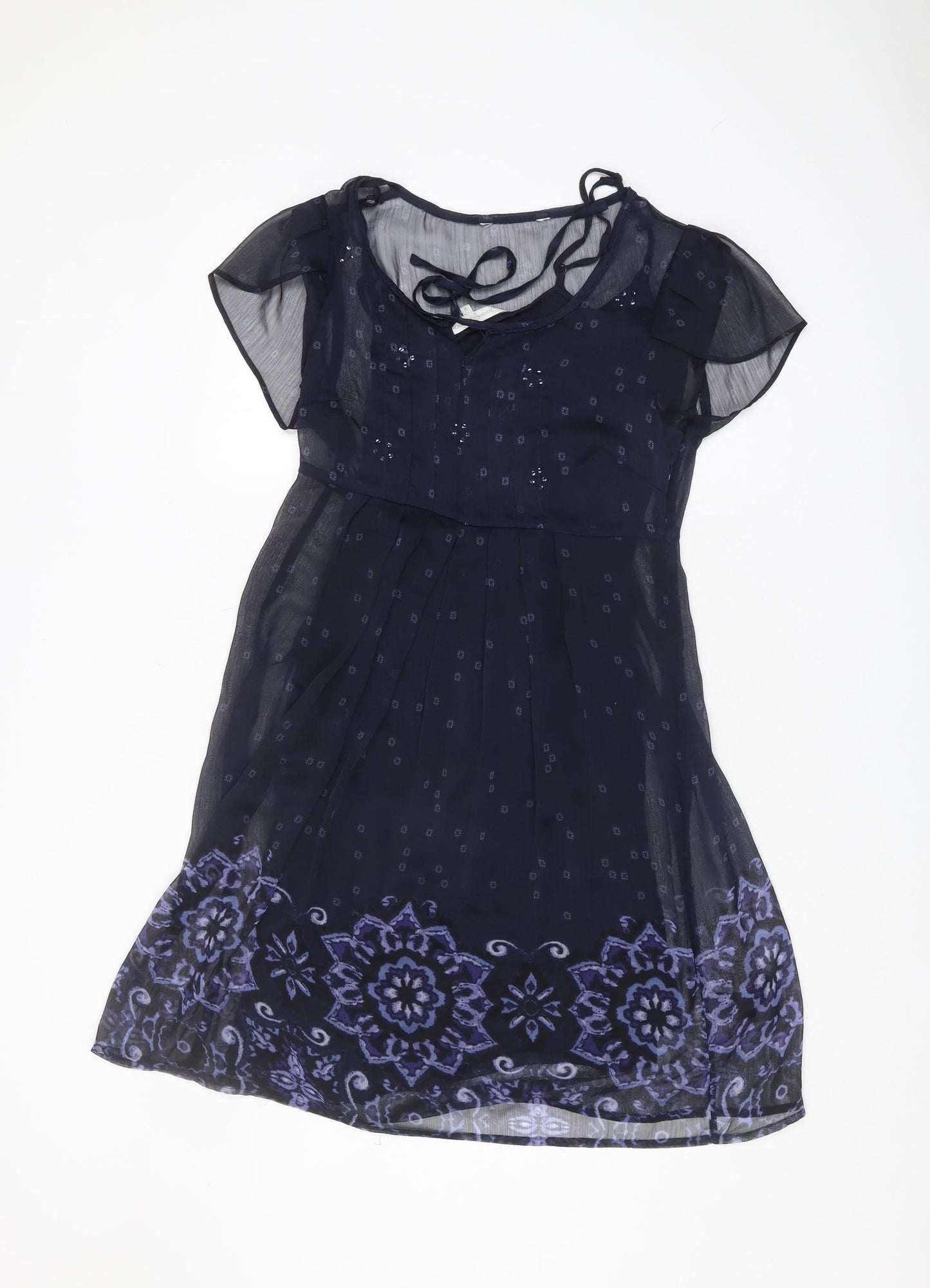 Rocha John Rocha Blue Floral Women's Dress Size 10
