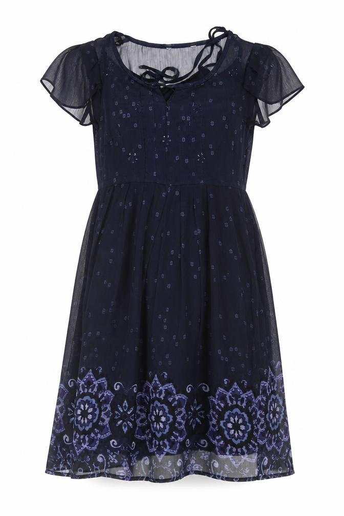 RJR.John Rocha Blue Floral Women's Dress Size 10