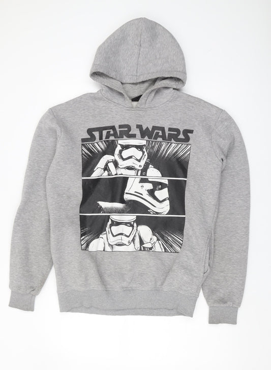 Preloved Legend Men's Grey Star Wars Hoodie, Large, Pullover - Front