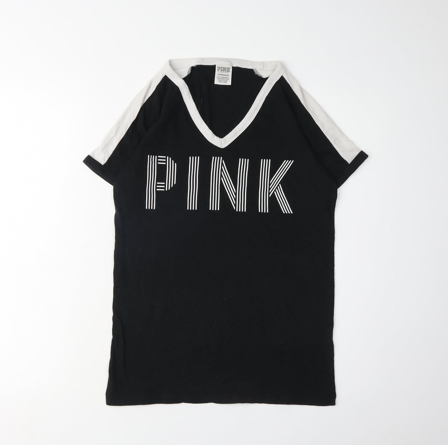 Victoria's Secret Women's Black XS Ringer T-Shirt