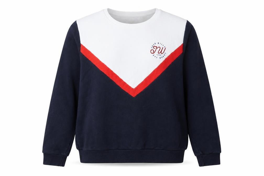 Jack Wills Women's Multicoloured Pullover Sweatshirt Size 16