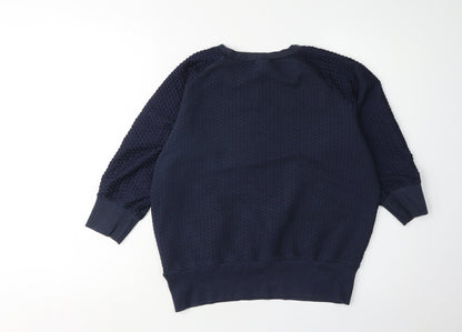 Back view of French Connection Women's Blue Pullover Sweatshirt S