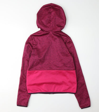 Back view of Decathlon girls’ pink track jacket, 14 years