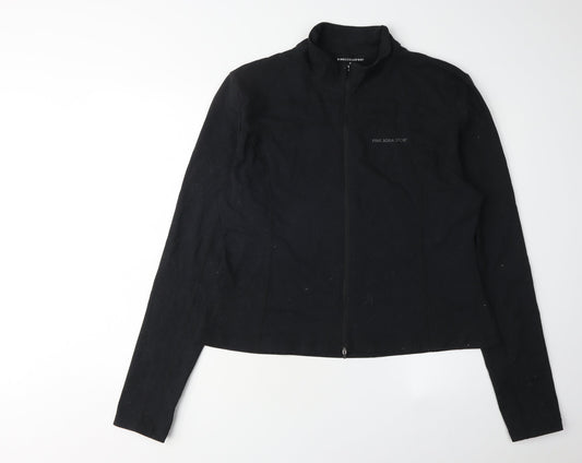 Pink Soda Sport Women's Black XL Sweatshirt Full Zip