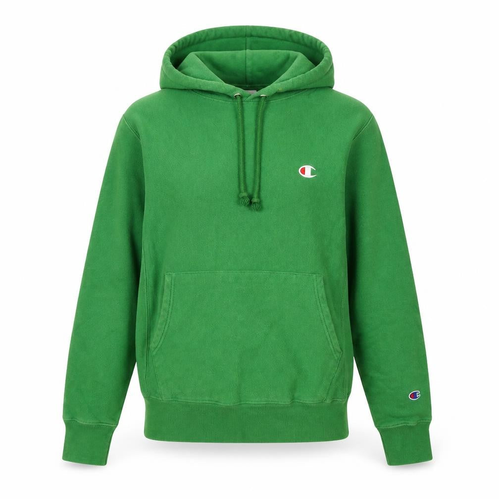 Champion Green Unisex Hoodie, Size S, Pullover Style