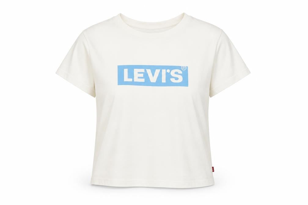 Levi's Women's White Cotton T-Shirt M Classic Casual
