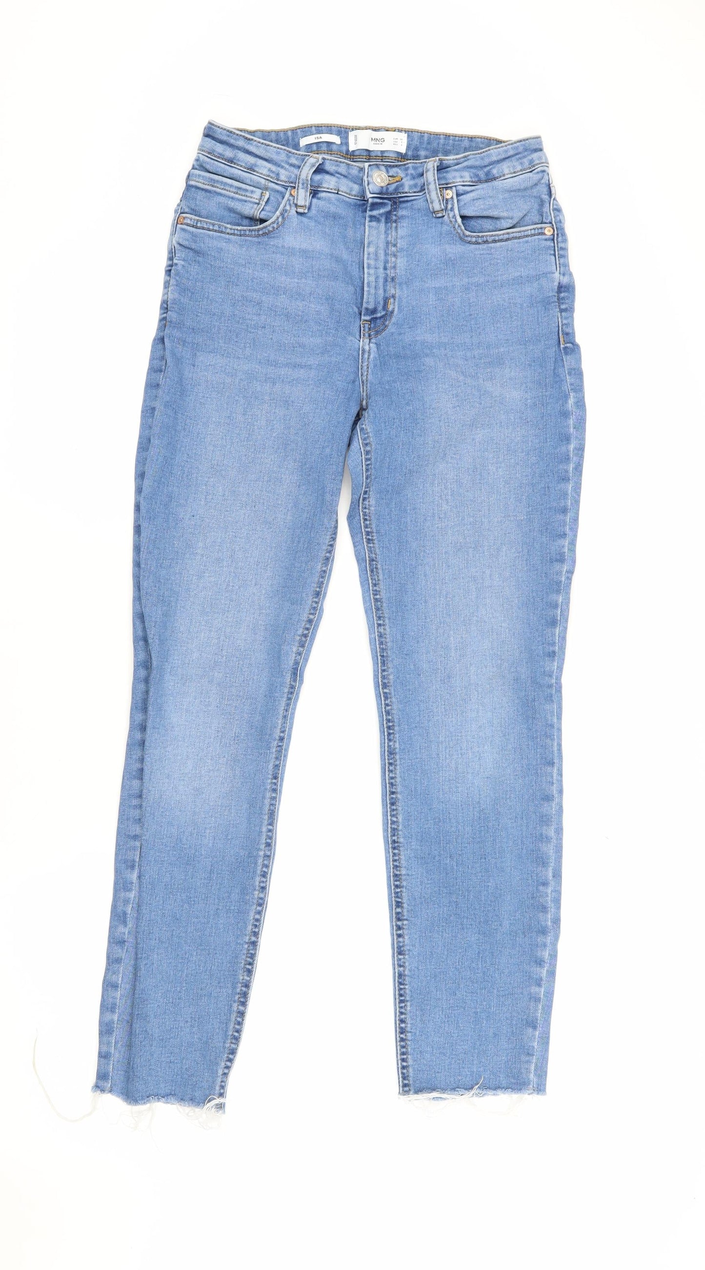 MNG Women's Blue Skinny Jeans Size 10