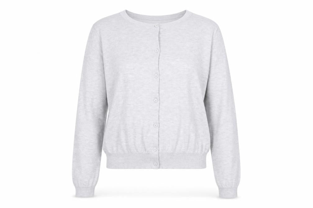 New Look Women's Grey Size 18 Cardigan, Button Accents