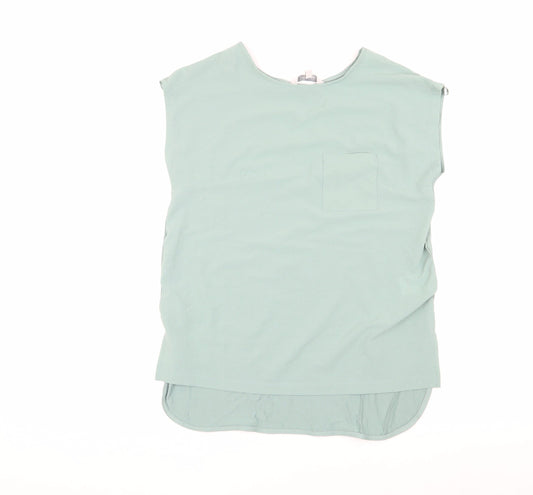 Peacocks Women's Green Sleeveless Blouse Size 8
